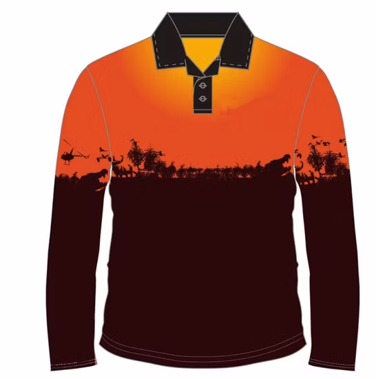 Manufacturer Custom Label Design Your Own 100% Polyester Fishing T-Shirt Sublimation Fishing Jersey Fishing Wear